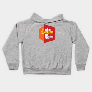 The Slice is Right (pizza) Kids Hoodie